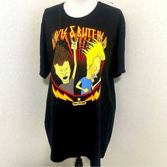 Beavis & Butthead Couch Rock Heads Unisex T-Shirt NWT Size 2XL (50/52) Rock - Picture 1 of 4